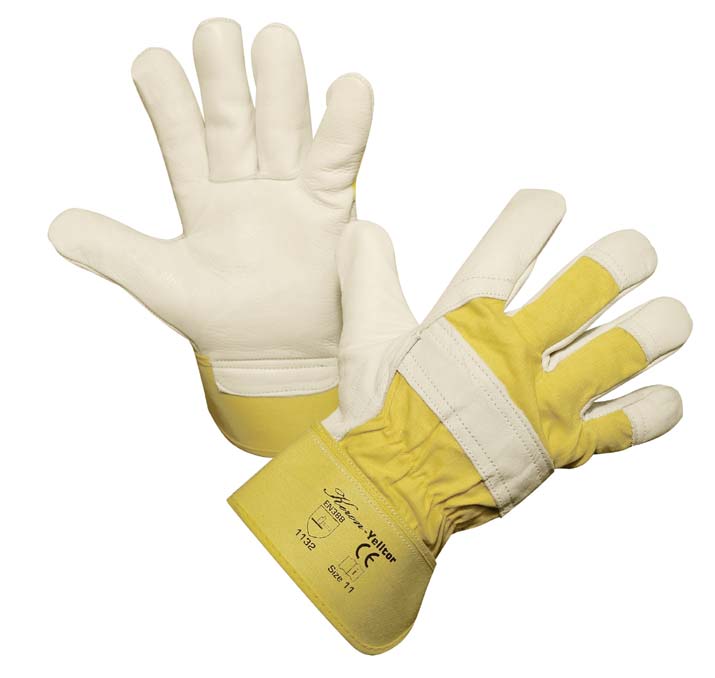 Rindsvollleder-Handschuh YELLTOR