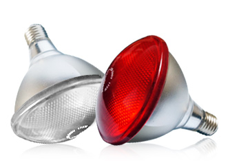 Interheat Infrarot-SPARlampen - rot 100 W PAR / 2er Pack