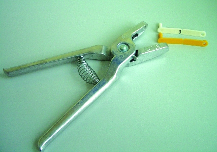 Twintag Ohrmarkenzange Aluminium