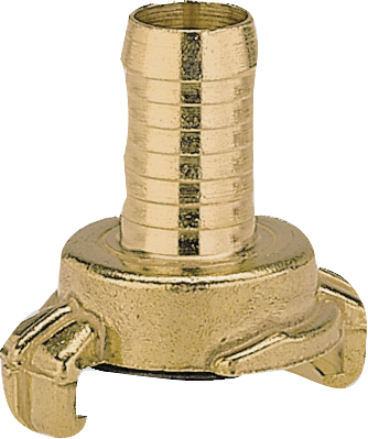 Schlauchstück Geka Messing