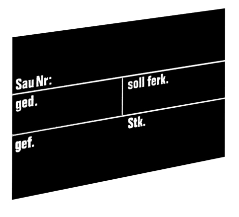 Stalltafel 30 x 20 cm