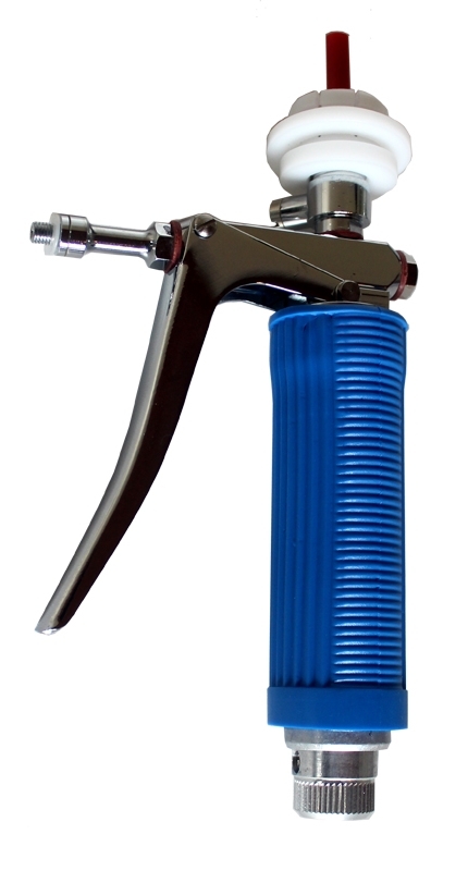 Kaycee Automatikspritze mit Flaschenhalterung und Schlauchanschluss